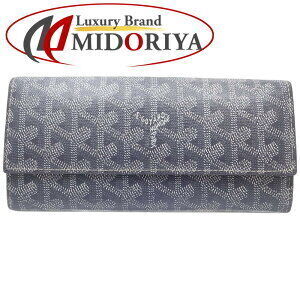 GOYARD VARENNE Flap Wallet Leather Gray
